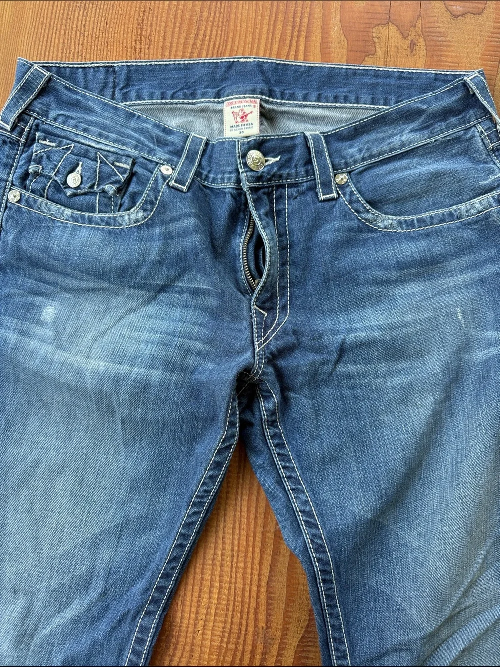 True Religion men’s Blue Straight Jeans